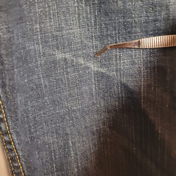 Lee Relaxed Fit Jeans 38x29 Dark Blue Straight Leg Mexico Made Classic Dadcore - Picture 9 of 10